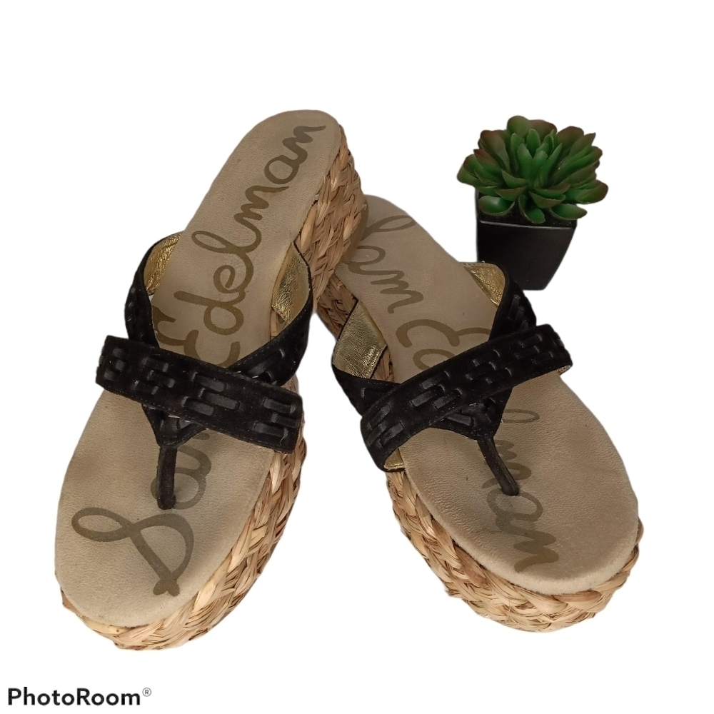 SAM EDELMAN Woven Platform Sandals